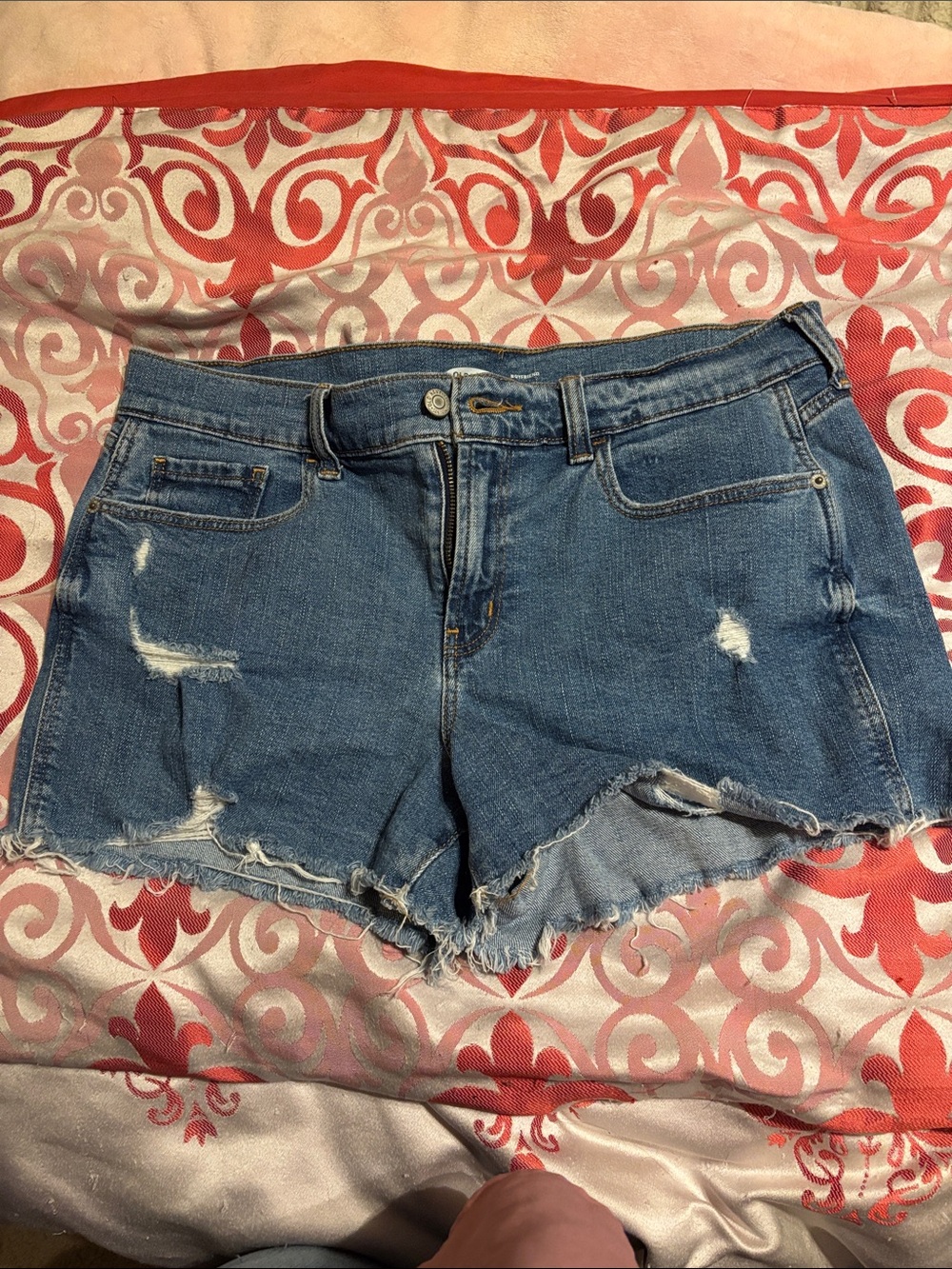 Old Navy Distressed Blue Denim Cutoff Shorts
